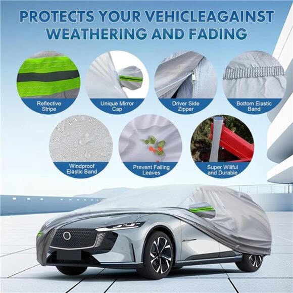 6-Layer Full Car Cover is All-Weather Waterproof, Universal in All - Picture 4 of 7